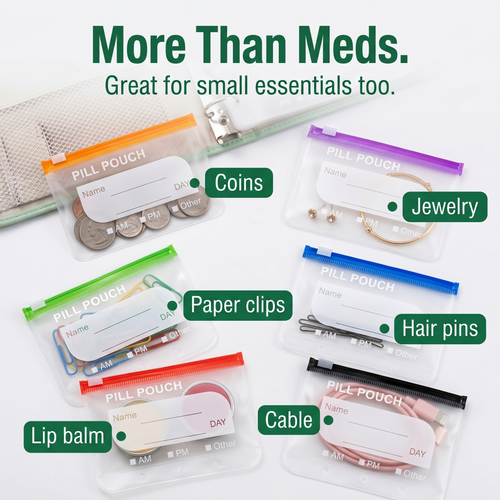 Dosely™ Waterproof Pill Pouch Set